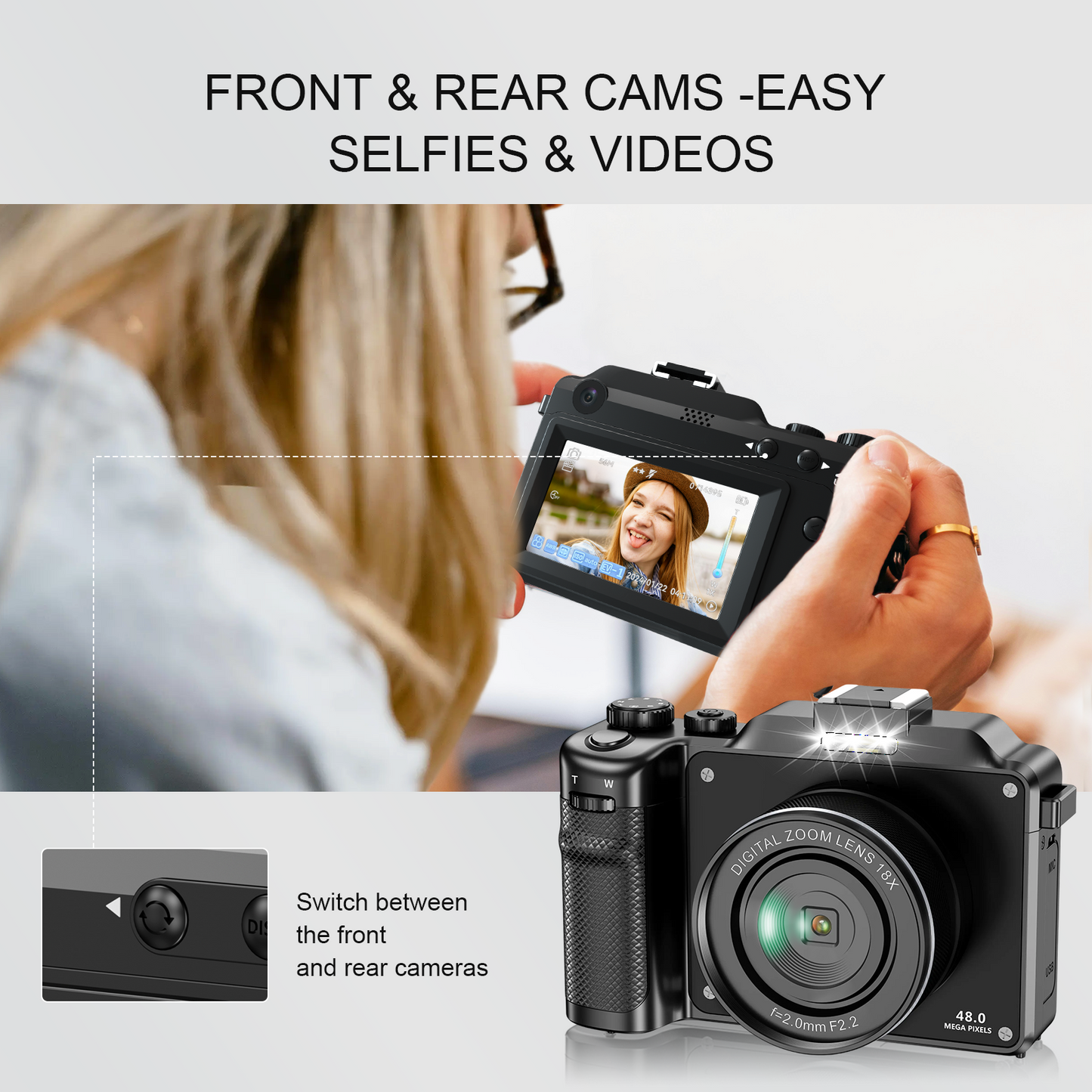 Yatao 4K & 64MP Digital Camera-Kit2