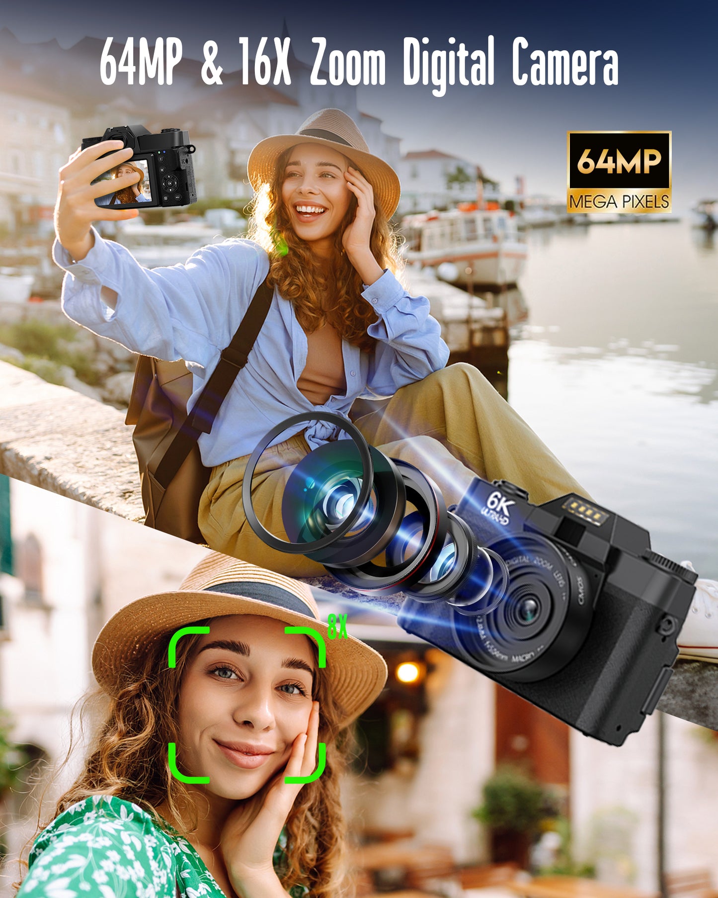 Yatao 6K Digital Camera Bundle