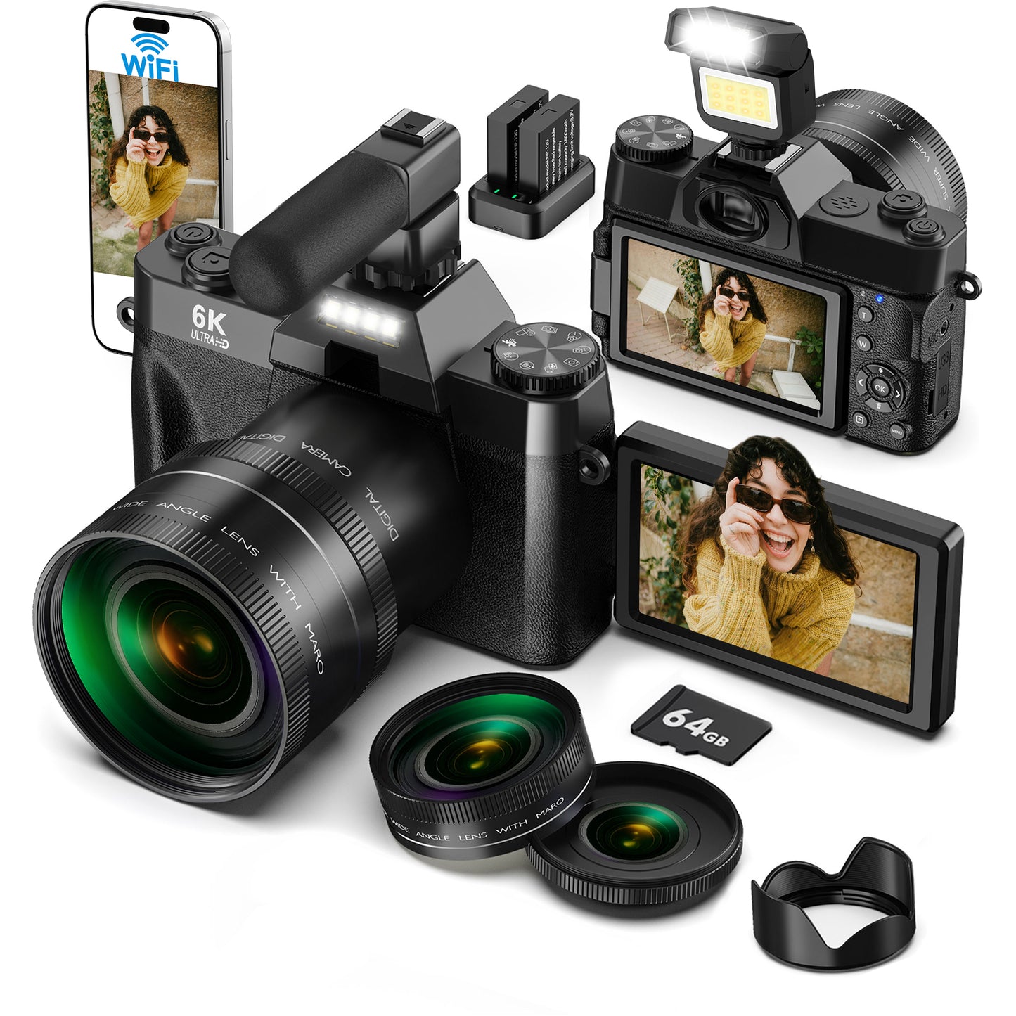 Yatao 6K Digital Camera Bundle