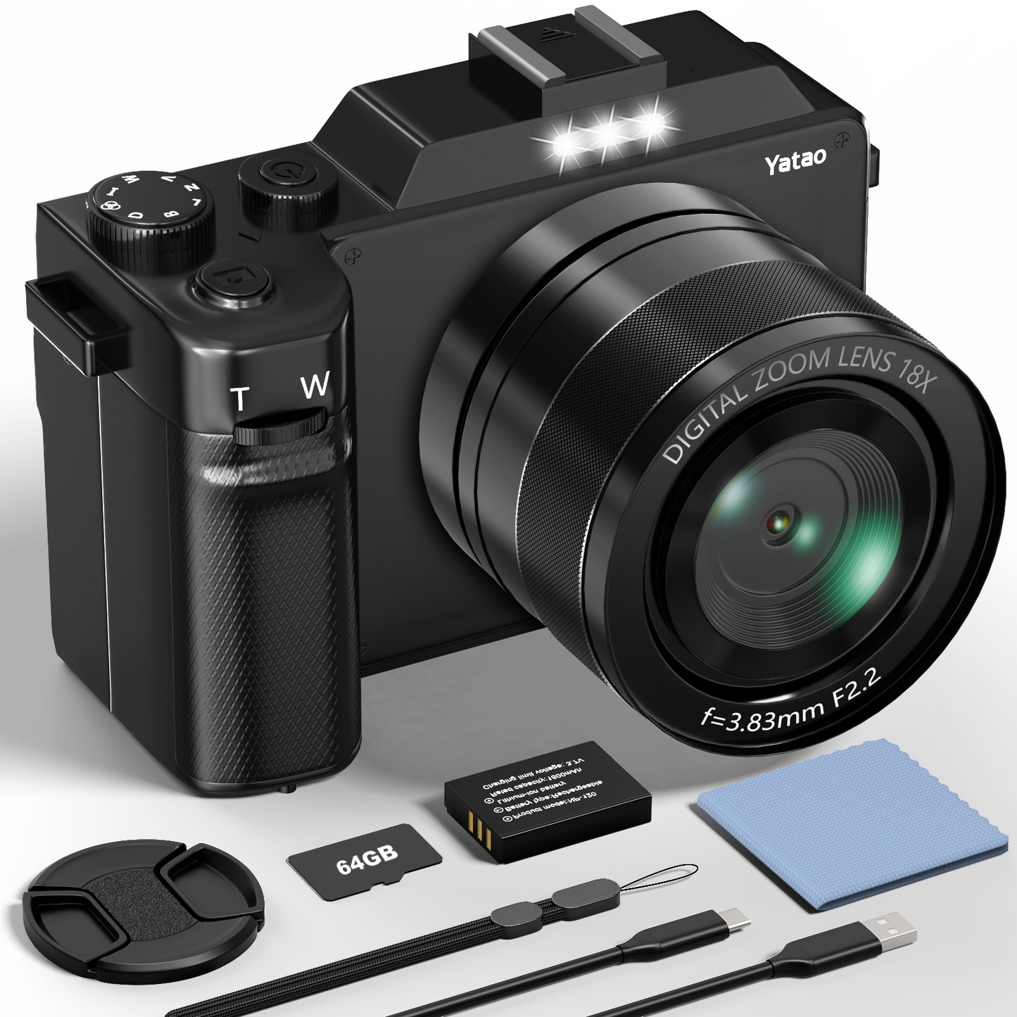 Yatao 4K & 64MP Digital Camera-Kit1