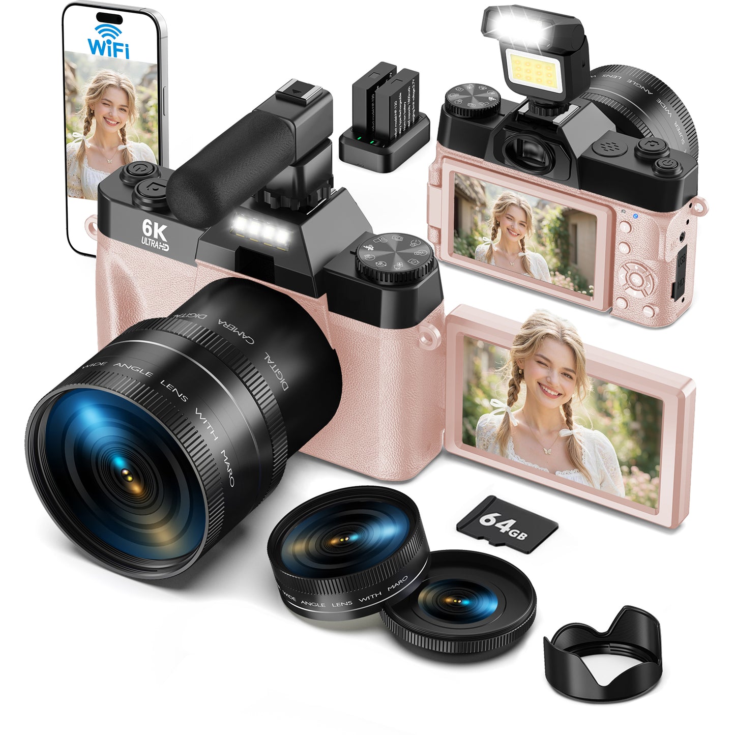 Yatao 6K Digital Camera Bundle